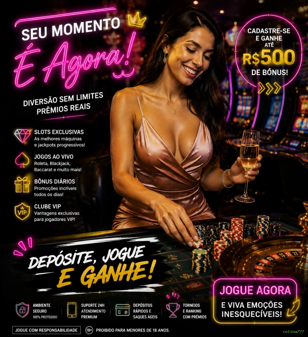 Cassino ao vivo da colina777 com dealers reais
